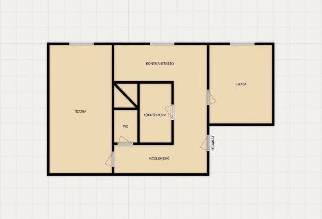Eladó téglalakás, Pécsett 56.9 M Ft, 2 szobás