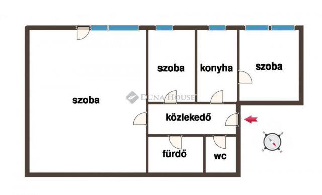 Eladó téglalakás, Kecskeméten 54.5 M Ft, 3 szobás