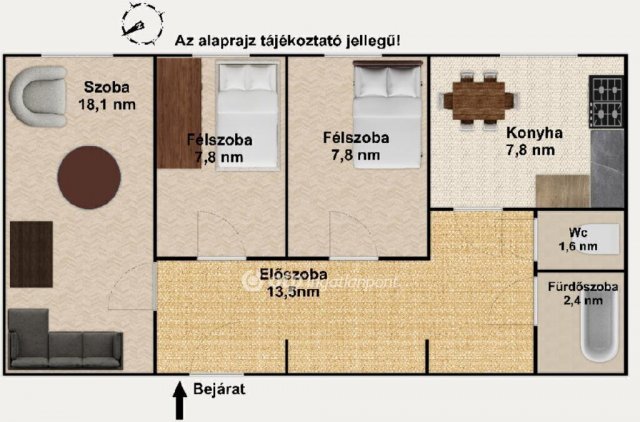 Eladó panellakás, Budapesten, XVIII. kerületben 62.9 M Ft