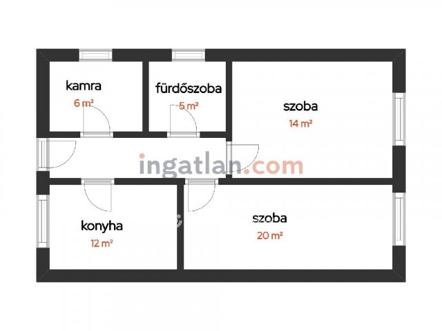 Eladó családi ház, Nagyhegyesen 47.9 M Ft, 2 szobás