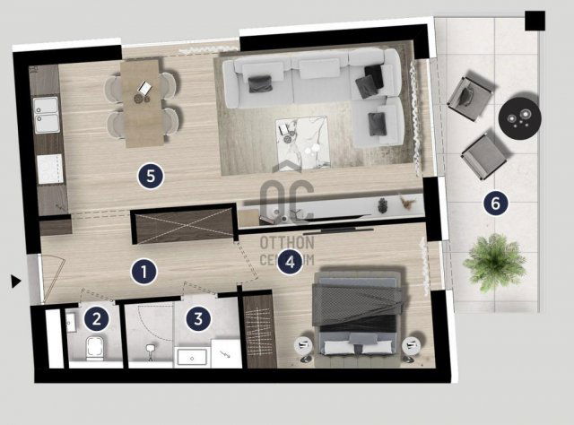 Eladó téglalakás, Siófokon 89.9 M Ft, 2 szobás