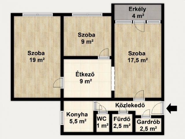 Eladó panellakás, Budapesten, IV. kerületben, Rózsa utcában