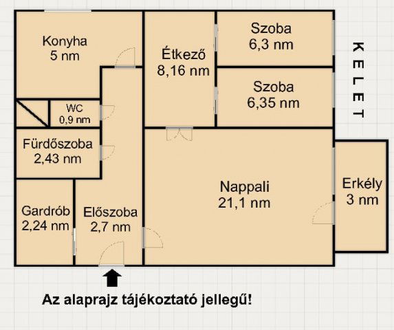 Eladó panellakás, Budapesten, X. kerületben 74.9 M Ft, 3 szobás