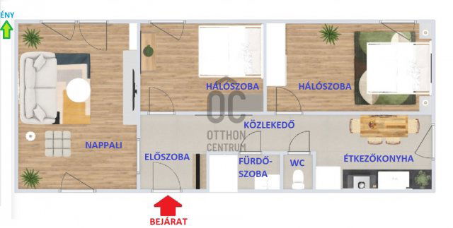 Eladó panellakás, Budapesten, XV. kerületben, Kőrakás parkban