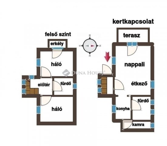 Eladó ikerház, Budapesten, II. kerületben 165 M Ft, 3 szobás