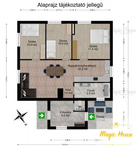 Eladó családi ház, Százhalombattán 105 M Ft, 4 szobás