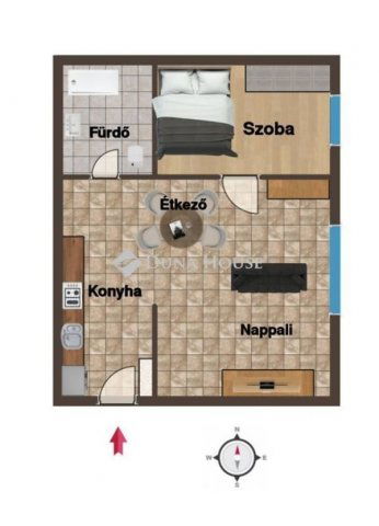 Kiadó téglalakás, albérlet, Debrecenben 250 E Ft / hó, 2 szobás