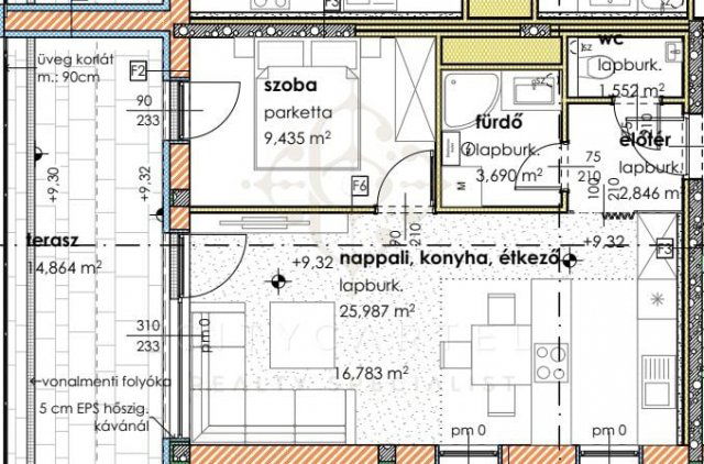 Eladó téglalakás, Balatonlelleén 66.3 M Ft, 2 szobás