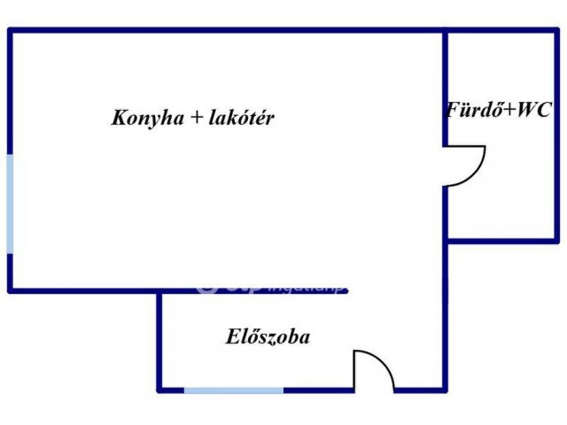 Eladó téglalakás, Pécsett 11.2 M Ft, 1 szobás
