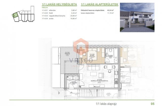 Eladó téglalakás, Birjánon 46 M Ft, 2 szobás