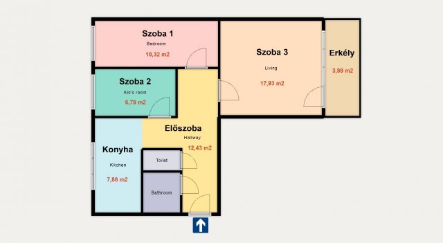 Eladó panellakás, Kiskunhalason 28.9 M Ft, 1+2 szobás