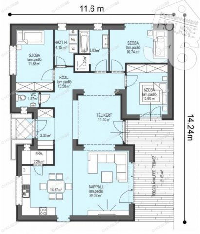 Eladó családi ház, Kecskeméten 72 M Ft, 4 szobás
