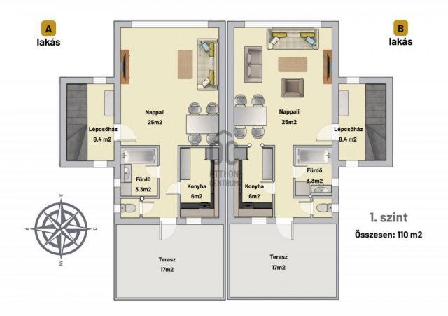 Eladó ikerház, Budapesten, XI. kerületben 350 M Ft, 9 szobás