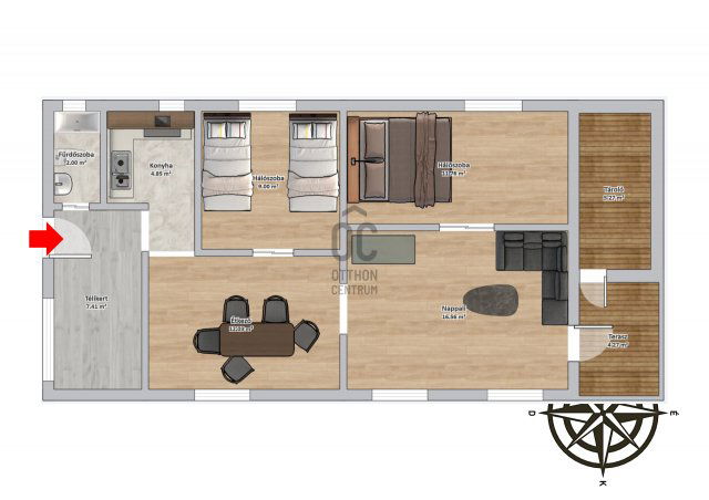 Eladó családi ház, Dömsödön 39.99 M Ft, 3 szobás