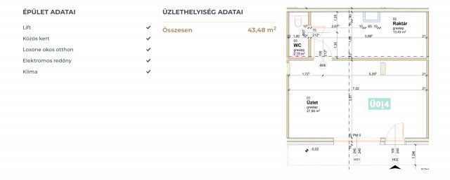 Eladó üzlethelyiség, Tatán 43.48 M Ft, 1 szobás