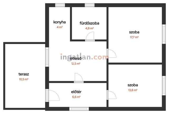 Eladó családi ház, Szigetszentmártonban 64.9 M Ft, 2 szobás