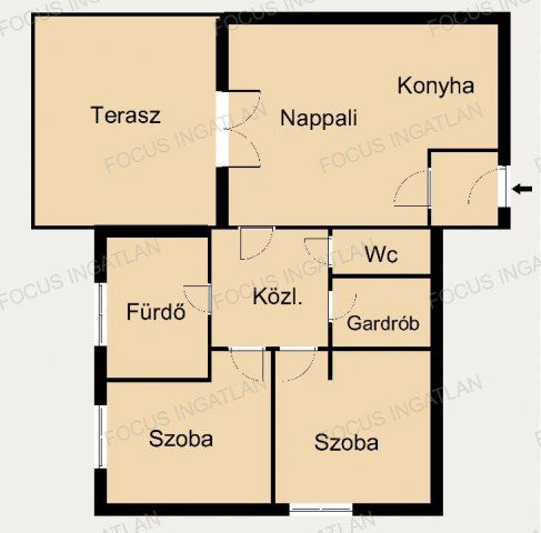 Eladó téglalakás, Kecskeméten 81.5 M Ft, 3 szobás
