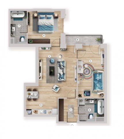 Eladó téglalakás, Budapesten, XIII. kerületben 119.49 M Ft