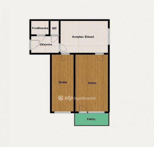 Eladó panellakás, Debrecenben 61.5 M Ft, 2 szobás