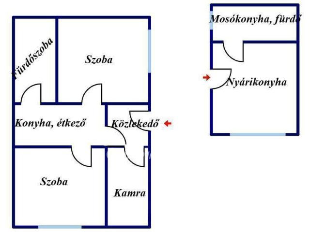 Eladó családi ház, Nyírtelken 21.9 M Ft, 2 szobás