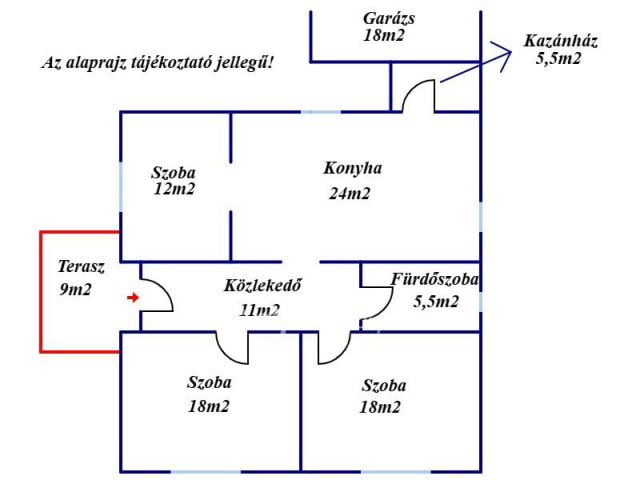 Eladó családi ház, Újkígyóson 24 M Ft, 3 szobás
