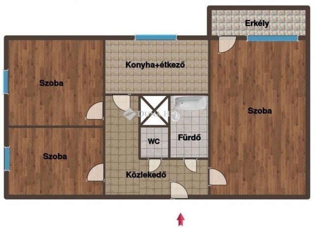 Eladó panellakás, Szombathelyen 41.99 M Ft, 3 szobás