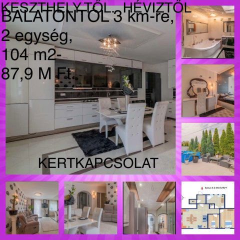 Eladó téglalakás, Cserszegtomajon 87.9 M Ft, 3 szobás