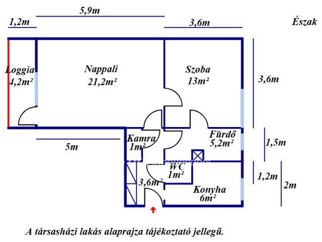 Eladó téglalakás, Kecskeméten 44.45 M Ft, 2 szobás