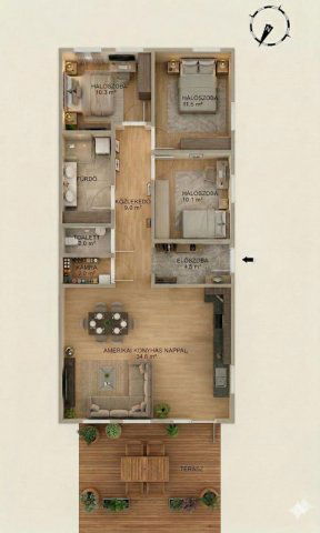 Eladó ikerház, Szomódon 107 M Ft, 4 szobás