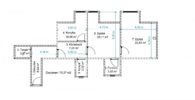 Eladó téglalakás, Debrecenben 59.9 M Ft, 2 szobás