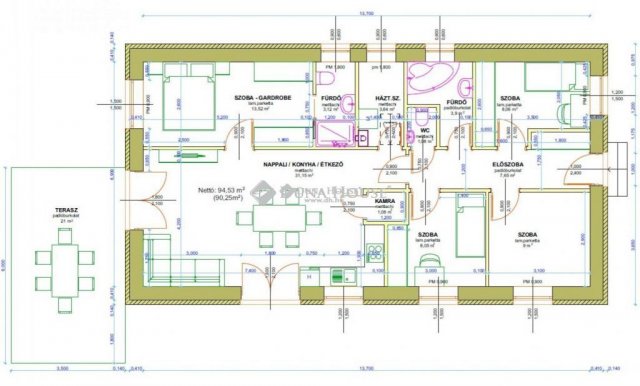 Eladó családi ház, Kecskeméten, Vándor utcában 93.9 M Ft