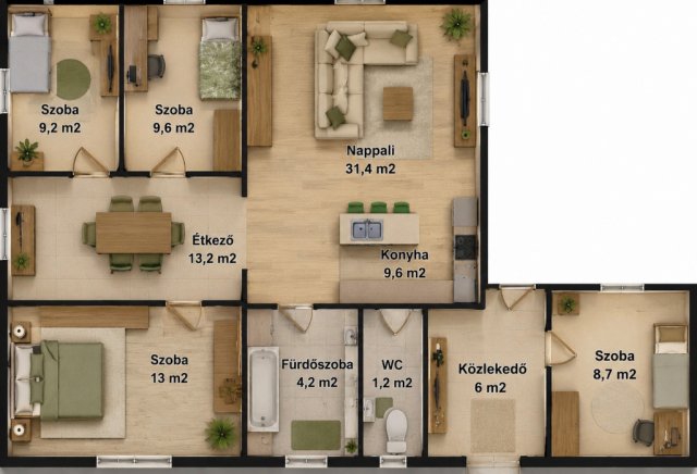 Eladó családi ház, Hosszúpályin 40 M Ft, 4 szobás