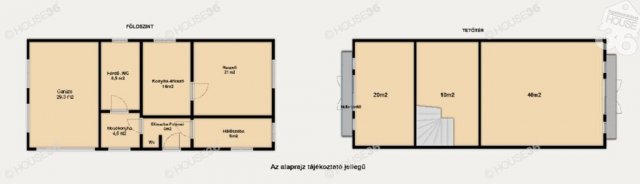 Eladó mezogazdasagi ingatlan, Cserkeszőlőn 46.5 M Ft, 3 szobás