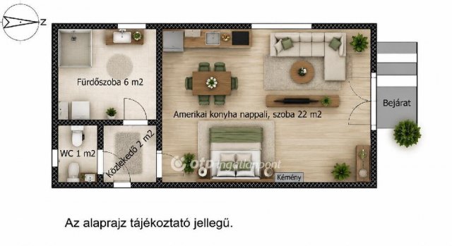 Eladó családi ház, Dunaújvárosban 45 M Ft, 1 szobás