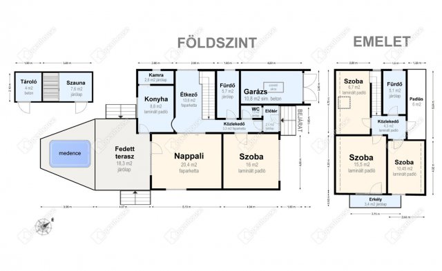 Eladó családi ház, Tiszaújvárosban 84.99 M Ft, 5 szobás