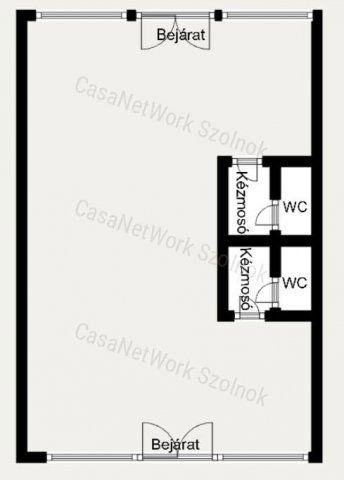 Kiadó üzlethelyiség, Szolnokon 230 E Ft / hó, 1 szobás