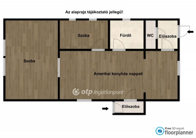 Eladó családi ház, Balmazújvárosban 79.9 M Ft, 2 szobás