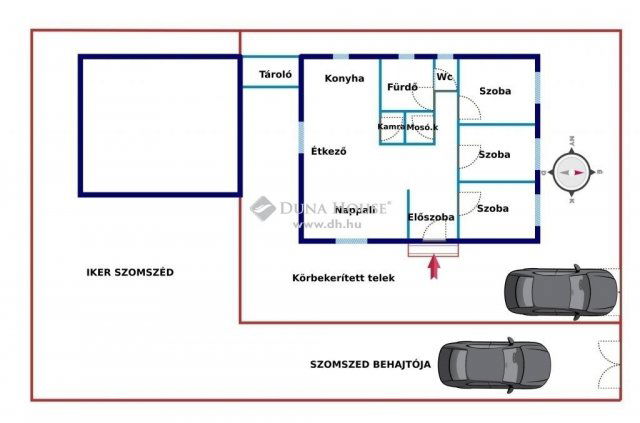 Eladó ikerház, Kakucson 85 M Ft, 4 szobás / költözzbe.hu
