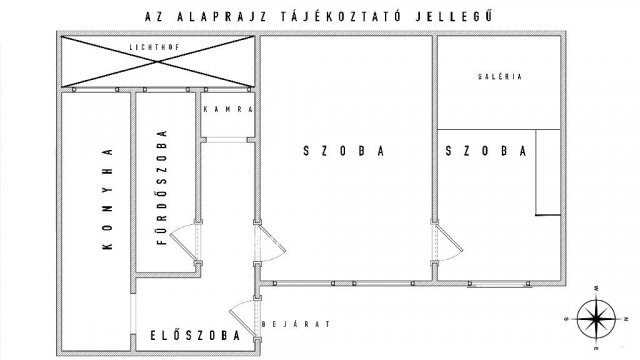 Eladó téglalakás, Budapesten, VI. kerületben 74 M Ft, 2 szobás