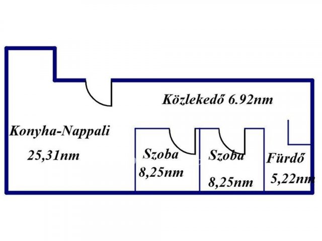 Eladó téglalakás, Tiszavasváriban 25.5 M Ft, 1+2 szobás