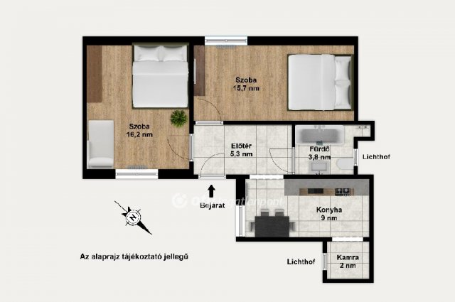 Eladó téglalakás, Budapesten, VIII. kerületben 66.2 M Ft