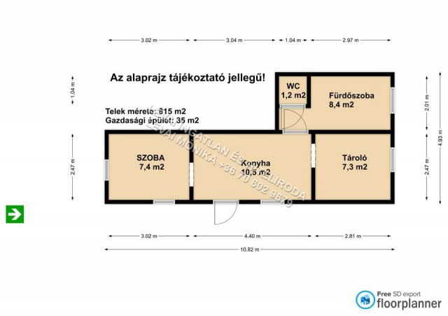 Eladó ipari ingatlan, Békéscsabán 6.8 M Ft