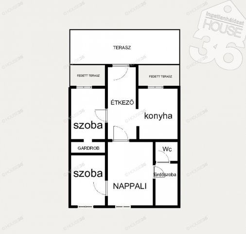 Eladó családi ház, Kecskeméten 57.9 M Ft, 3 szobás
