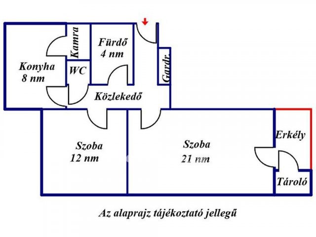 Eladó téglalakás, Szolnokon 38.9 M Ft, 2 szobás