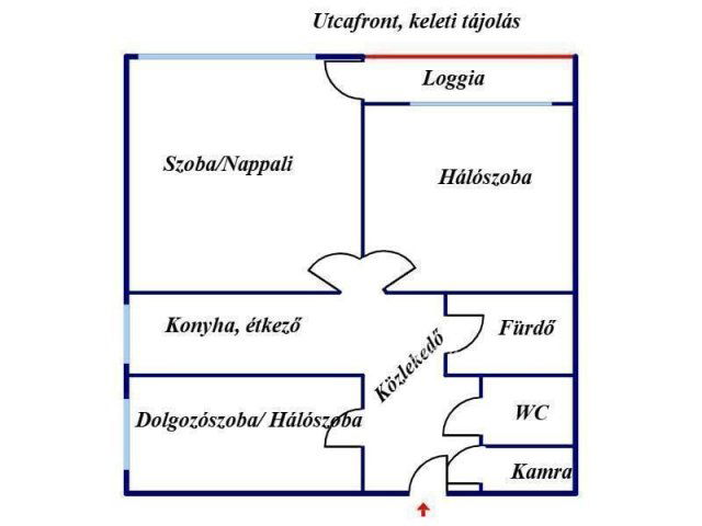 Eladó téglalakás, Nyíregyházán 53.8 M Ft, 1+2 szobás