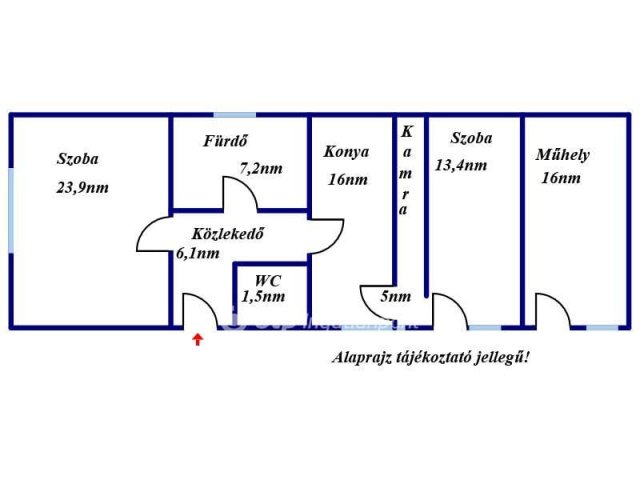 Eladó családi ház, Jászberényben 37.3 M Ft, 3 szobás