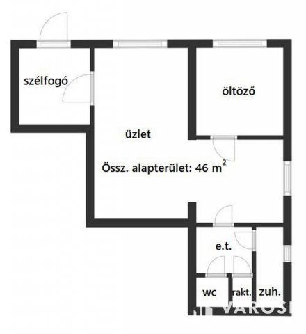 Eladó üzlethelyiség, Debrecenben 49 M Ft, 1 szobás