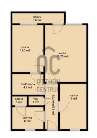 Eladó téglalakás, Nagykanizsán 34.9 M Ft, 3 szobás