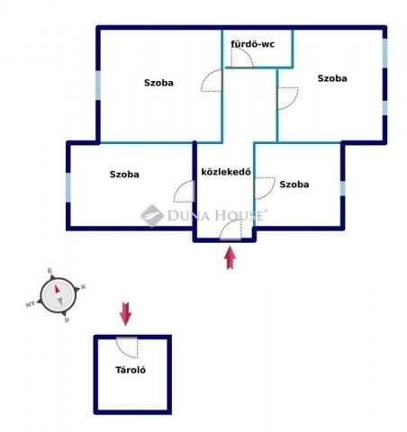 Eladó téglalakás, Budapesten, XIII. kerületben 79.5 M Ft