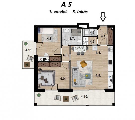 Eladó téglalakás, Budapesten, XI. kerületben 155.4 M Ft